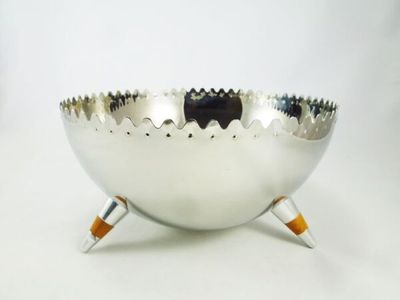 Alessi, Coppa Chimu  in acciaio 18/10 lucido. Articolo JL01 dimensioni: H cm14 Ø26cm.