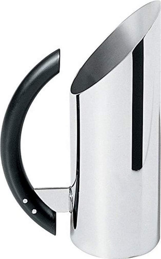 Alessi Caraffa  in acciaio inossidabile 18/10 lucido e manico in PA nero. Articolo MB02 Mia Lt 0,7