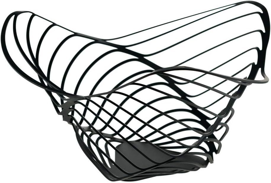 Alessi Portagrumi in acciaio colorato con resina epossidica, nero Ø 33 cm. Articolo ACO04/16 B - Trinity
