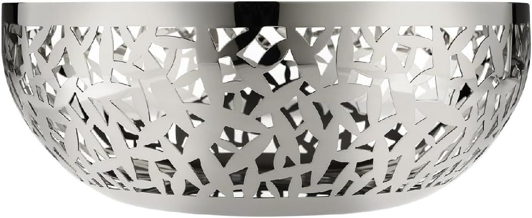 Alessi, fruttiera traforata in acciaio inossidabile 18/10 cm.21, articolo MSA04/21 - Cactus