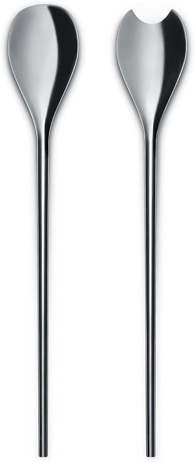 Alessi, Posate per insalata in acciaio inossidabile 18/10 lucido. Articolo BMGS02 - Human collection