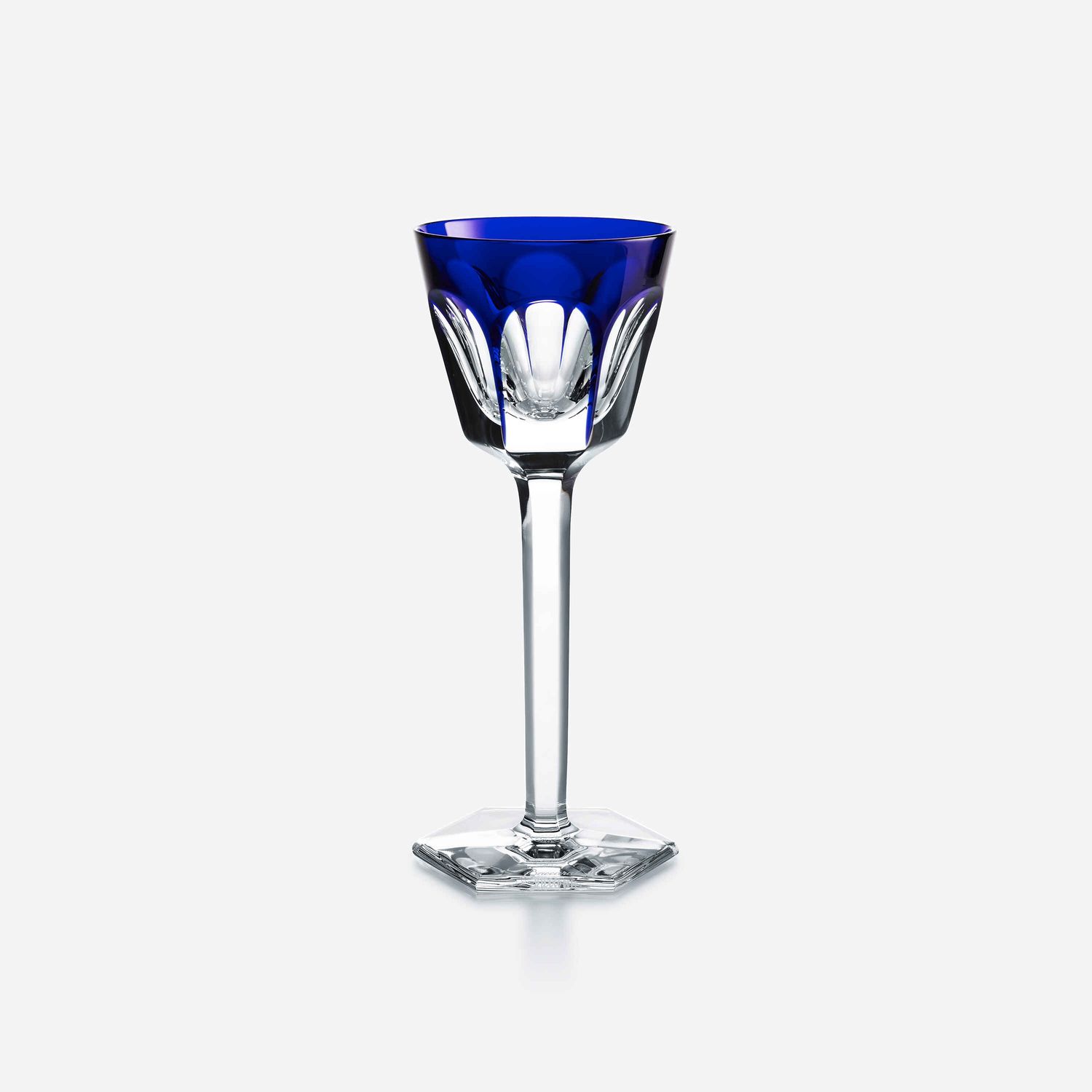 Baccarat, Calice vino del Reno Blu in cristallo modello Harcourt, art. 1201132