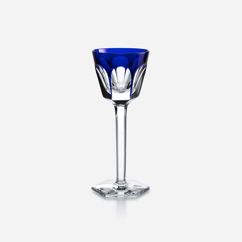 Baccarat, Calice vino del Reno Blu in cristallo modello Harcourt, art. 1201132