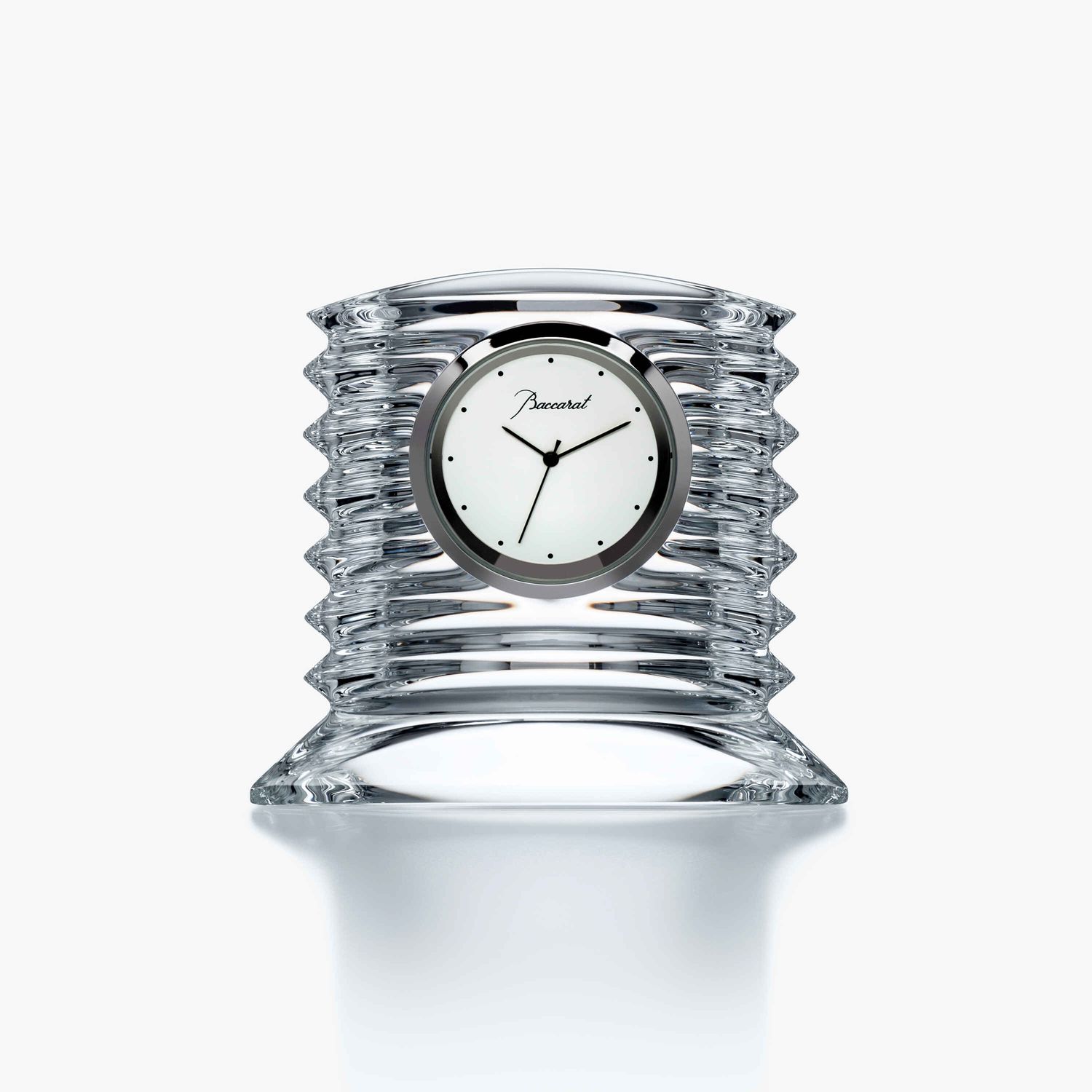 Baccarat, Orologio in cristallo modello Lalande H 7,5 cm art. 2100263