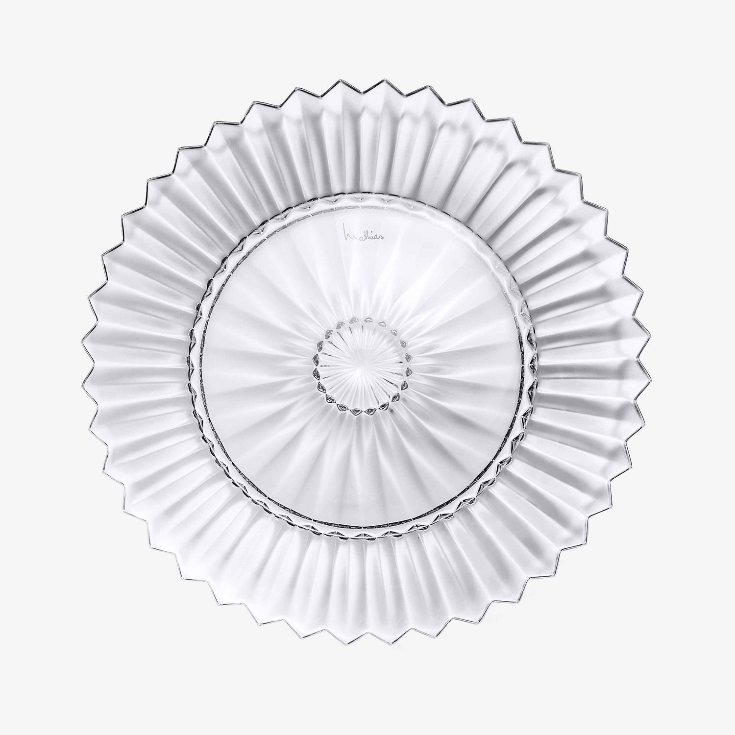 Baccarat, Piatto in cristallo modello Mille Nuits cm 26 art.2104544