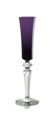 Baccarat, Flute champagne in cristallo modello Mille Nuits  colore Ametista art. 2105459