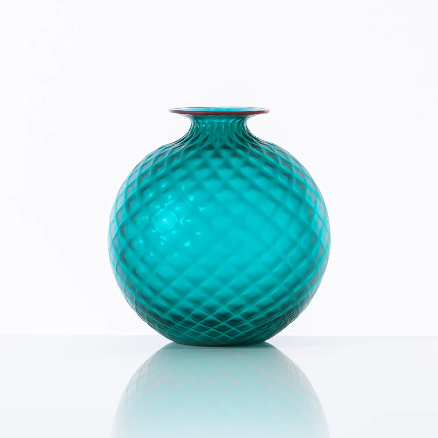 Venini Vaso Monofiore Balloton Paraiba 100.18
