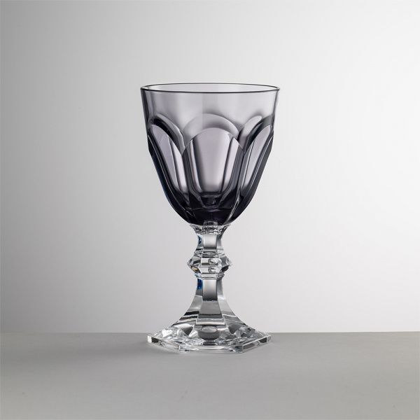 MarioLuca Giusti, set 6 calici Acqua, modello Dolce Vita colore Grigio.
