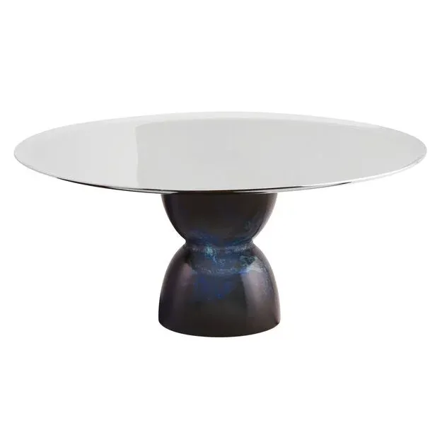 Sambonet, Alzata in acciaio con piede in resina Nobile Blu modello Madame cm 22 art.56336-D3