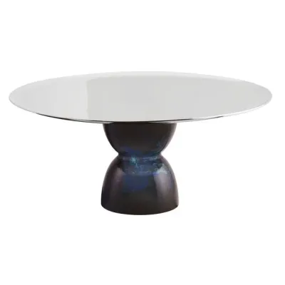 Sambonet, Alzata in acciaio con piede in resina Nobile Blu modello Madame cm 22 art.56336-D3