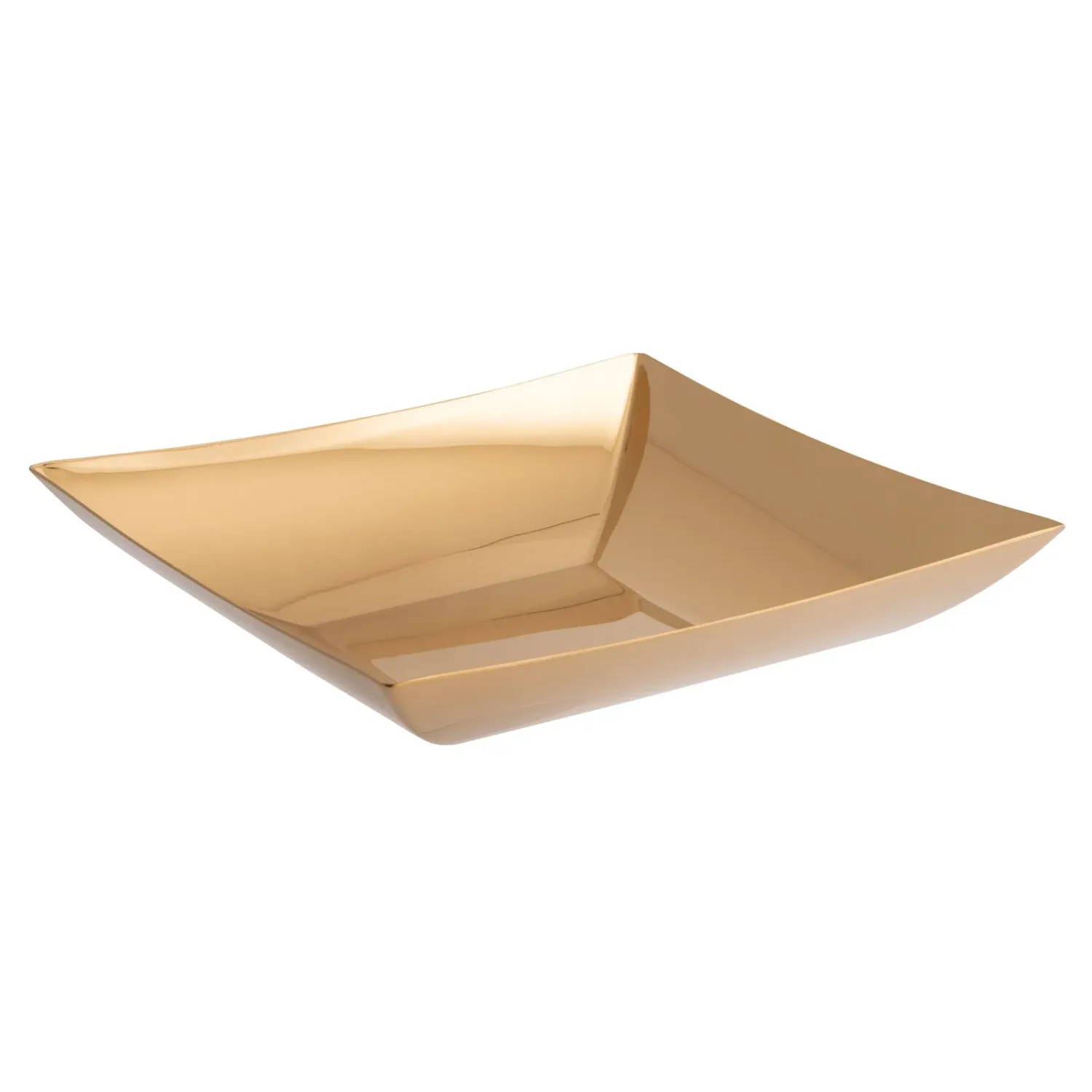 Sambonet, Fruttiera quadra in pvd gold, modello Linea Q art. 55526G24