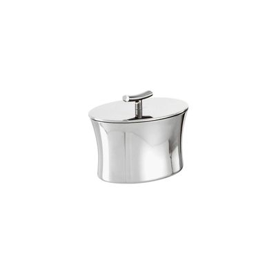 Sambonet, Zuccheriera con coperchio in acciaio inox modello Bamboo art. 56710-02