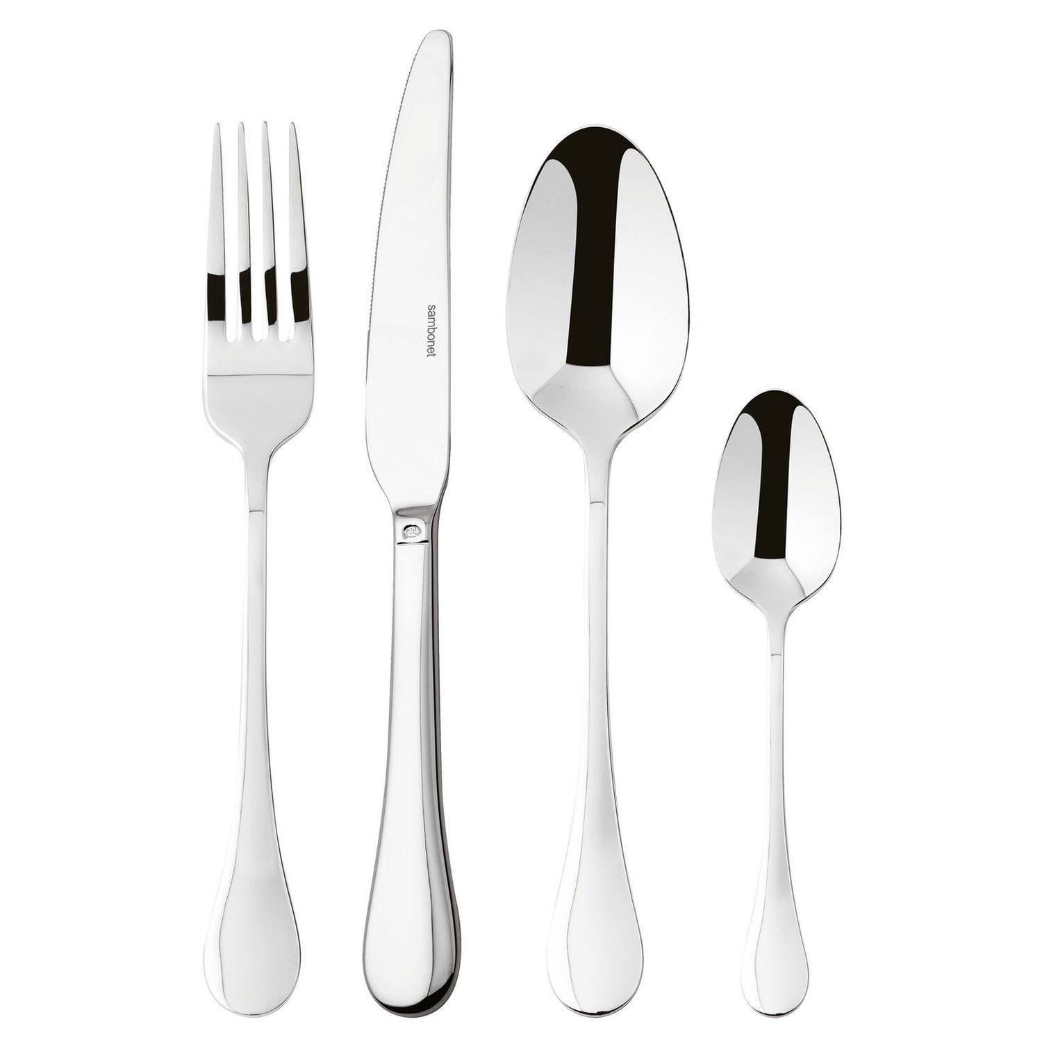 Sambonet, Servizio Tavola 24 pz. posate in acciaio inox modello Bloom art. 52568-81