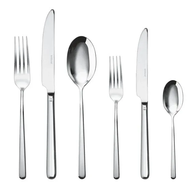 Sambonet, Servizio posate pz. 36 in acciaio inox decoro Linear art. 52513-83