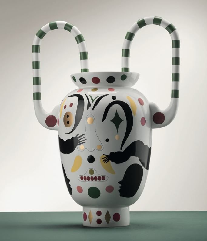 Bosa, scultura Vaso Maestro di Jaime Hayon in ceramica H cm 50