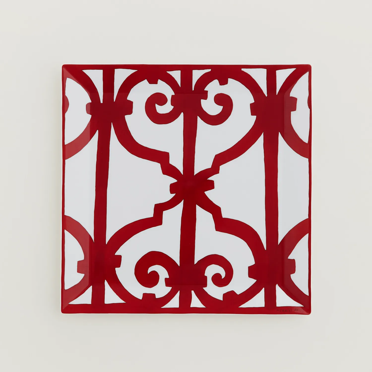 Hermès, Piatto Quadrato Balcon du Quadalquivir N° 5 cm 23.