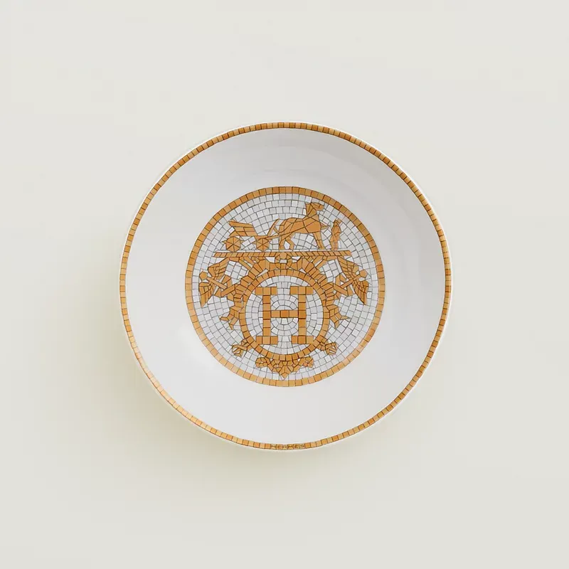 Hermès, Ciotola per salsa di soia Mosaïque au 24 oro.