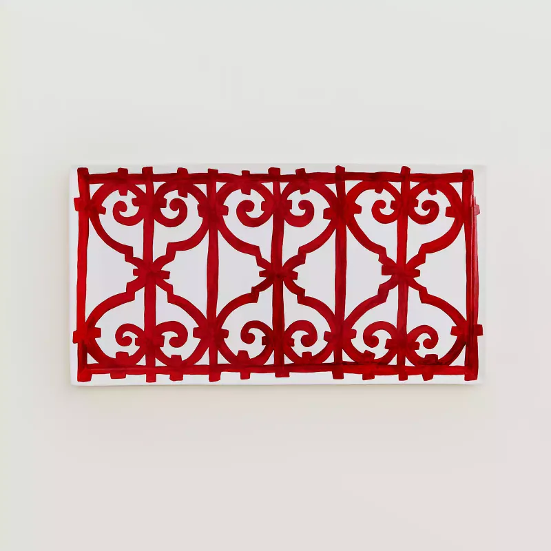 Hermès, Piatto rettangolare Balcon du Guadalquivir art. 011024P
