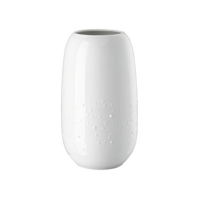 Rosenthal, Vaso in porcellana bianco decoro Droplets H cm 25 art. 14614-800001-26025