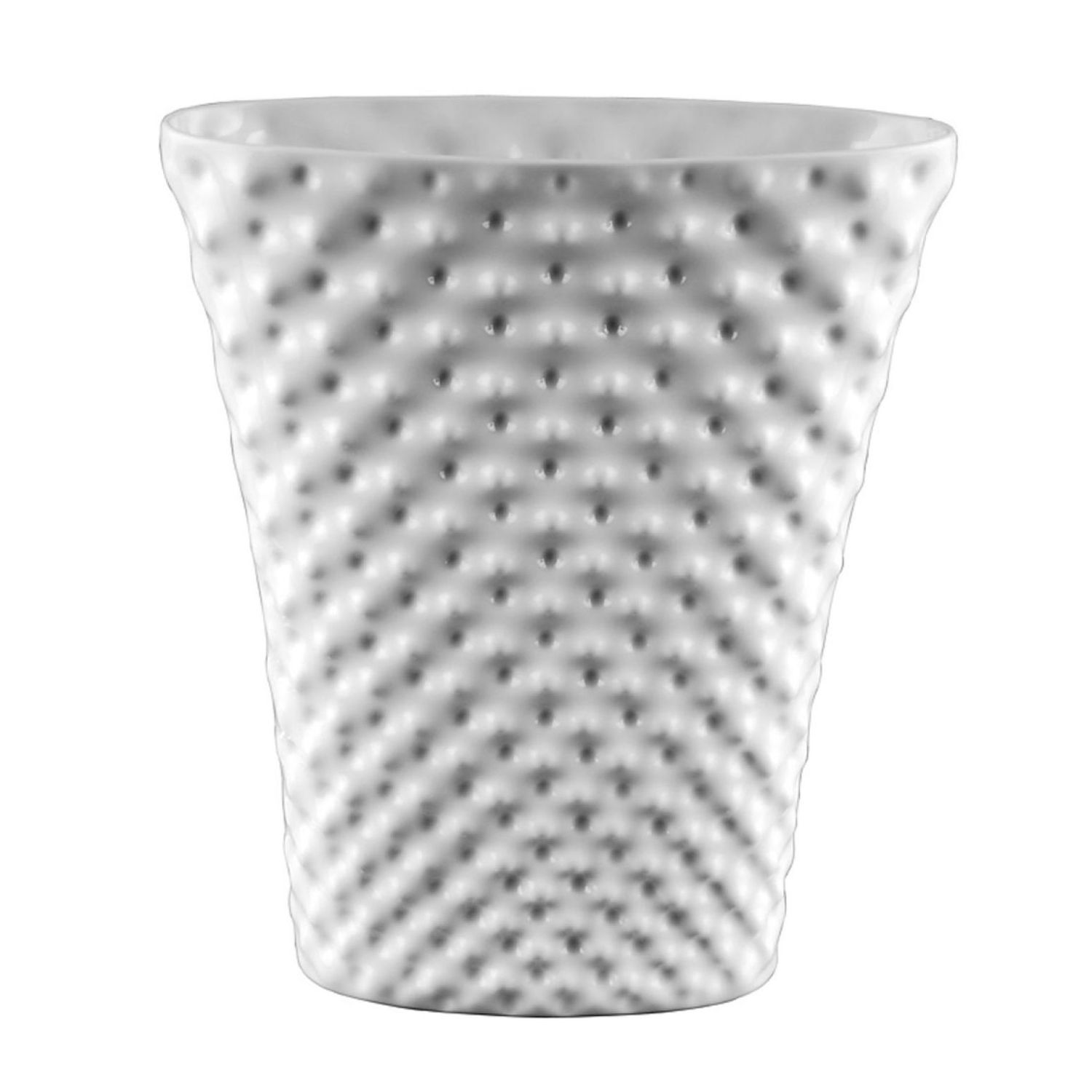 Rosenthal, Vaso in porcellana, bianco lucido decoro Vibrations ovale 32 cm art. 14272-800001-26552
