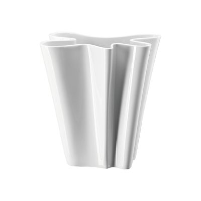 Rosenthal, Flux Vaso Bianco Lucido in porcellana H cm 26