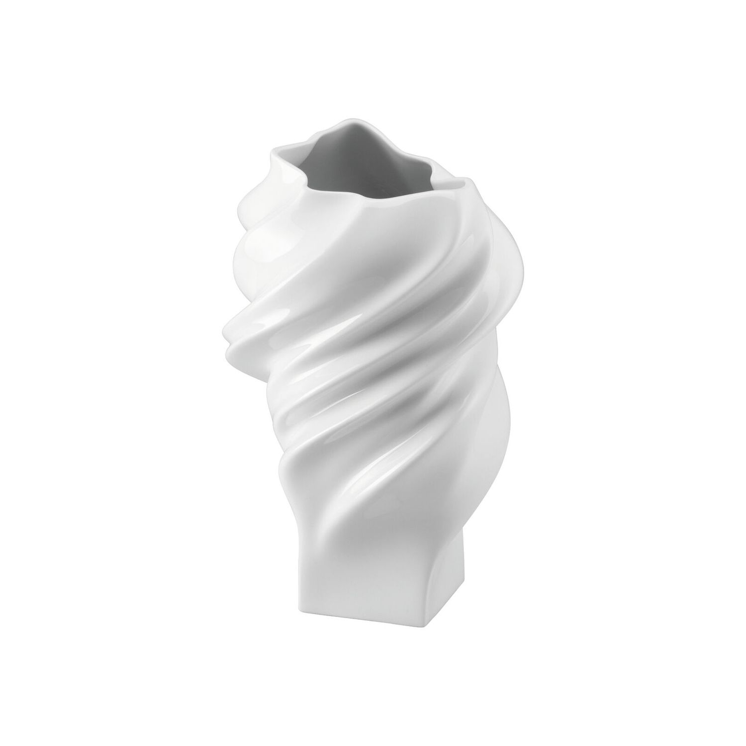 Rosenthal, Vaso in porcellana Bianco lucido decoro Squall H cm 23 art. 14463-800001-26023