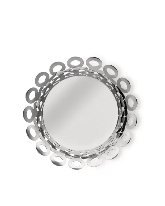 Alessi, cestino traforato in acciaio inox 18/10  cm 25. Articolo BM21/25 Vimini