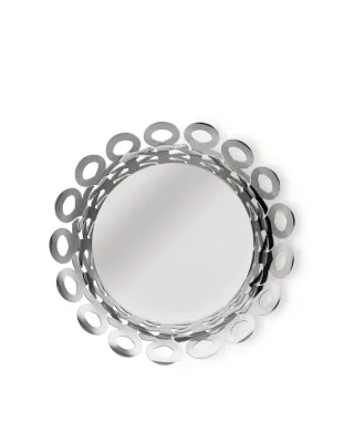 Alessi, cestino traforato in acciaio inox 18/10  cm 25. Articolo BM21/25 Vimini