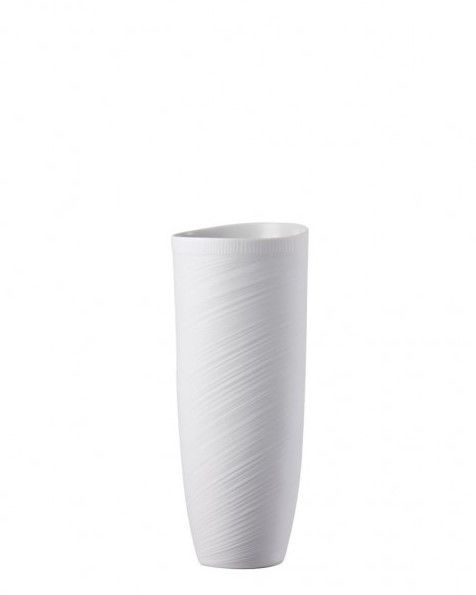Rosenthal, Vaso in porcellana, decoro Papyrus Bianco Matto cm 27 art.19500-100102-26027