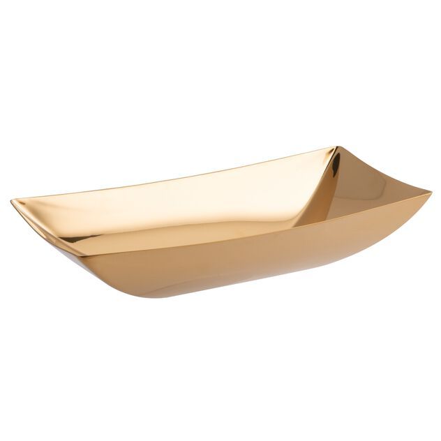 Sambonet, cestino pane in pvd gold modello Linea Q art. 55530G24