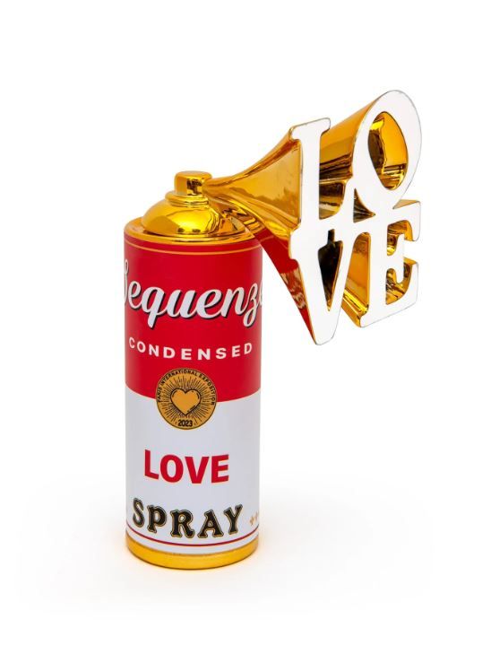 Sequenze,Scultura Love Spray L&#39; amore è nell&#39;aria
