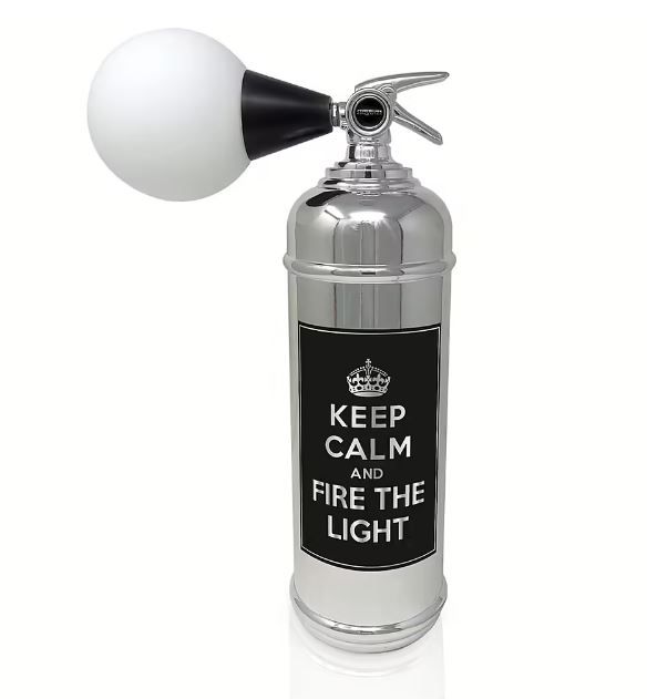 Sequenze, Lampada Pop Fire the Light colore Silver cm 21x35