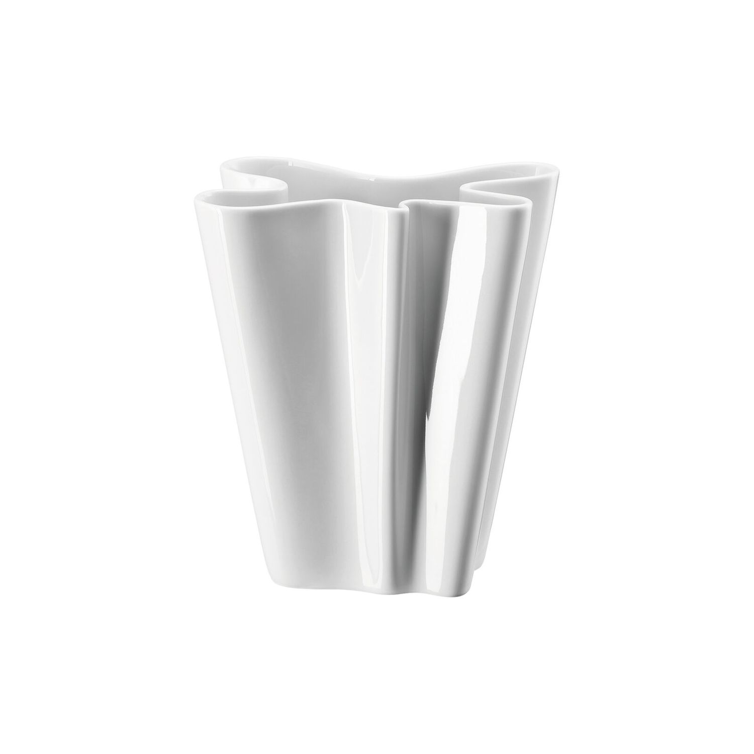 Rosenthal, Vaso in porcellana, bianco decoro Flux cm 20 art.14259-800001-26020