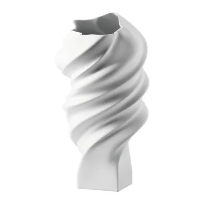 Rosenthal, vaso in porcellana, bianco opaco decoro Squall cm 32 art. 14463-100102-26032