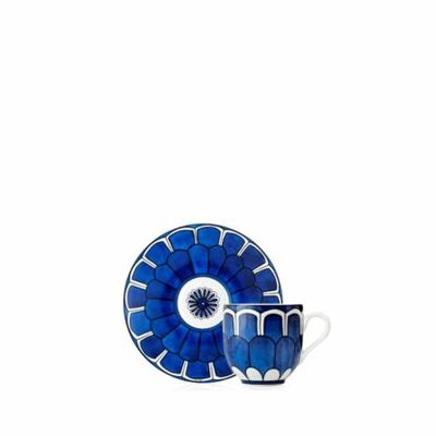 Hermès, Bleus d’Ailleurs Tazza caffè con piattino