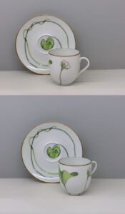 Hermès, Nil Oro Tazza Caffè con Piattino