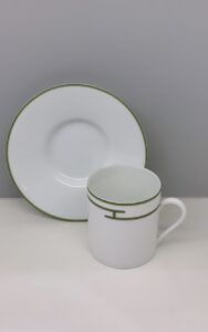 Hermès, Rytme Verde Tazza caffè con piattino