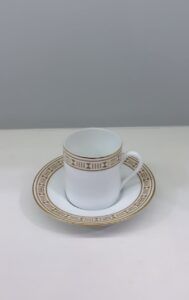 Hermès, &quot;Egée Soleil&quot;, tazza caffè con piattino