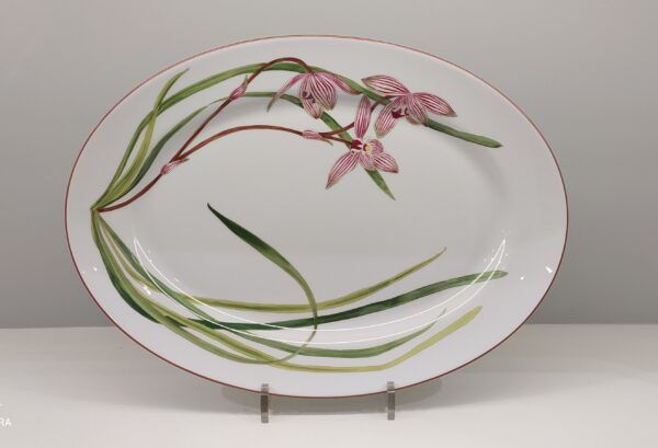 Hermès, Jardin des Orchidées Piatto Ovale Grande