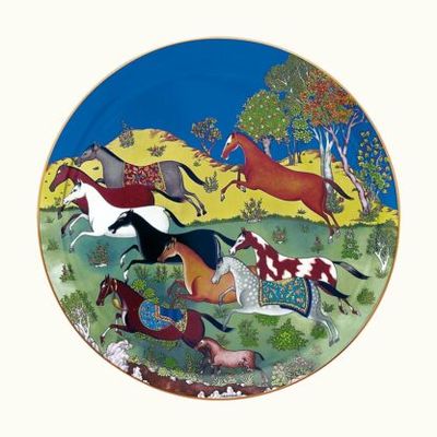 Hermès, Cheval D&#39; Orient piatto torta cm 32