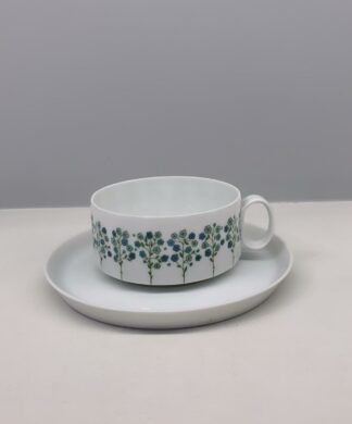Rosenthal, set 12 tazze thè’ Poligon con fiorellini