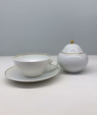 Rosenthal, servizio tè 13 pz. romance filo oro