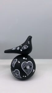 Sophia, Scultura Dove on sphere