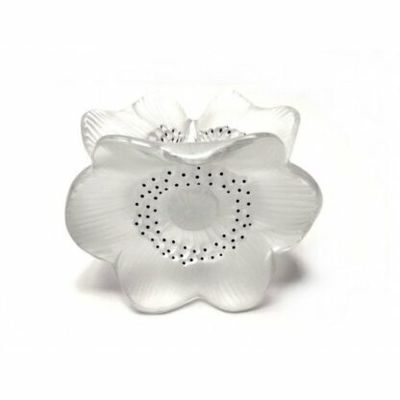 Lalique,  Portacandela In Cristallo Anemoni