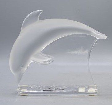 Lalique, scultura Dolphin