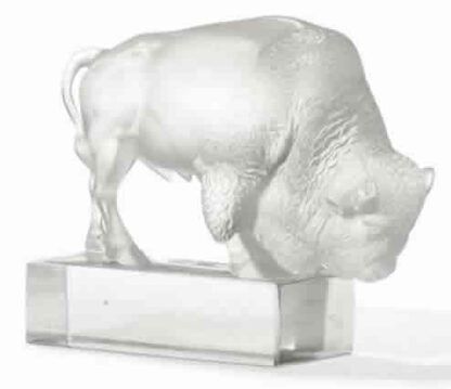 Lalique scultura Buffalo bisonte decorativo   - 11806