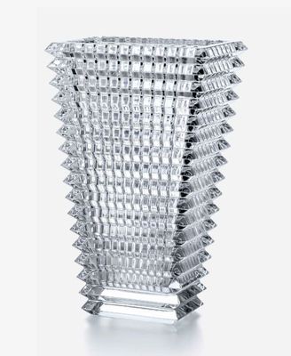 Baccarat,  Vaso rettangolare in cristallo modello EYE cm 30  art. 2612990