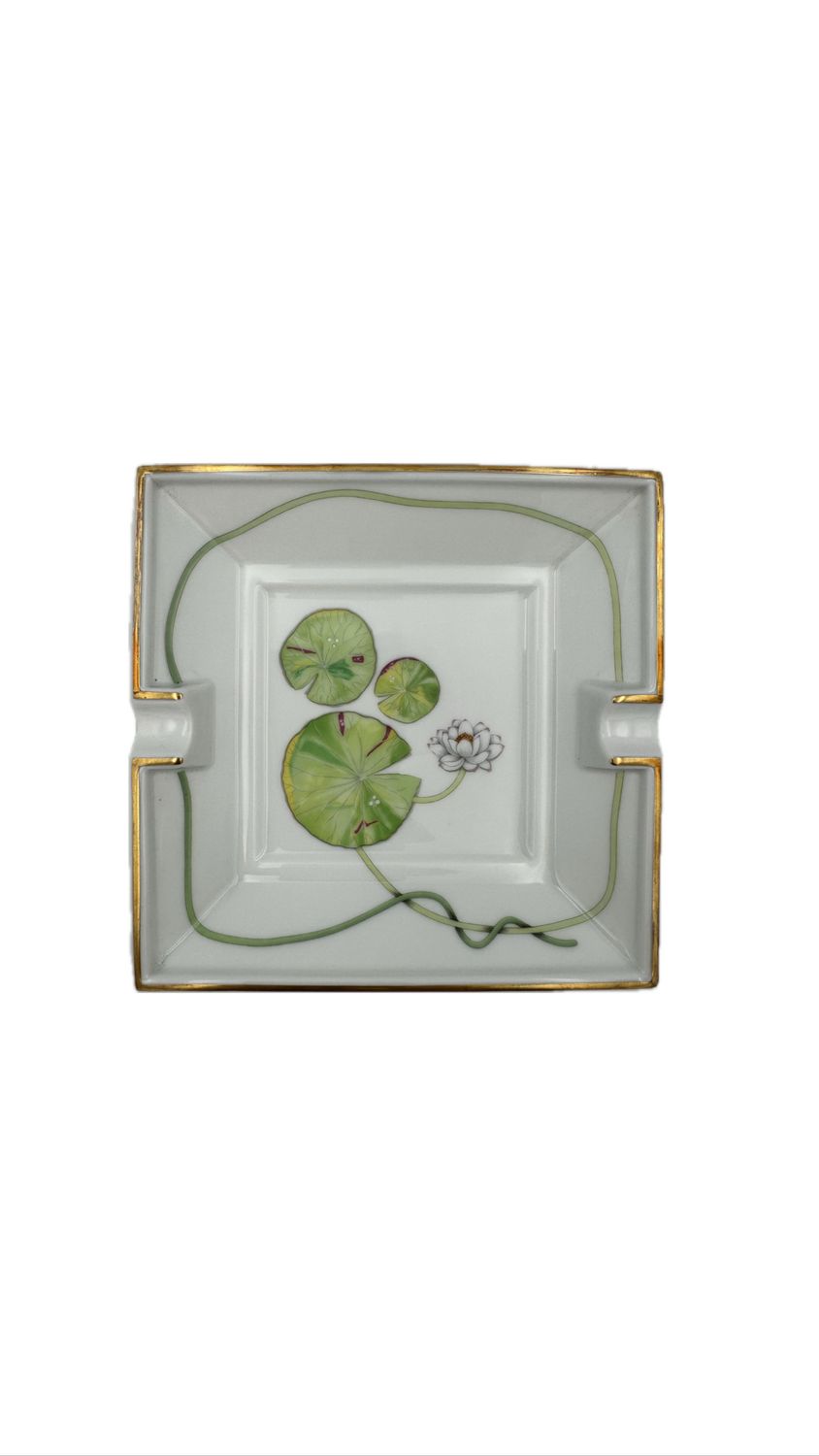Hermès, Portacenere Nil Oro cm.16x16