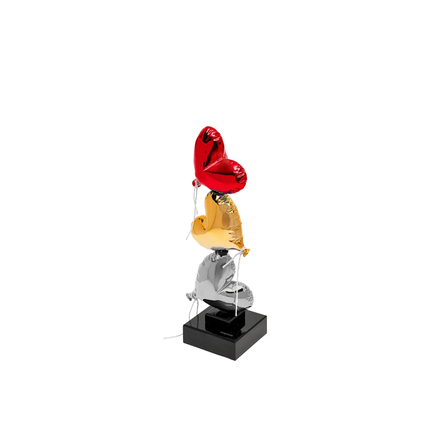 Sequenze, scultura palloncini cuore, Flying Love, vivi libero.