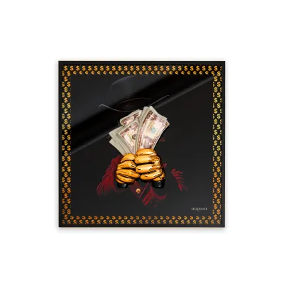 Sequenze, quadro Dream Big oro.